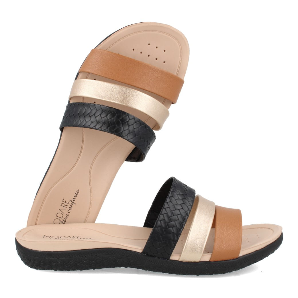 Modare Tamanco 7125-200-29455-103471 Preto-Camel-Dourado-Preto Sint_3_999999992664105_ -1-